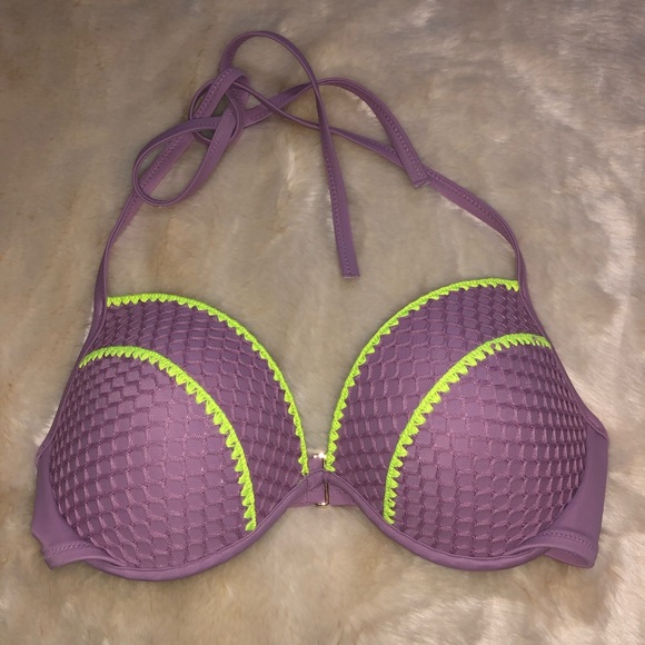 S&S Lavender Crochet Swim Bikini Top - Picture 3 of 8